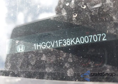 2019 Honda Accord Sport from USA, damaged, VIN 1HGCV1F38KA007072